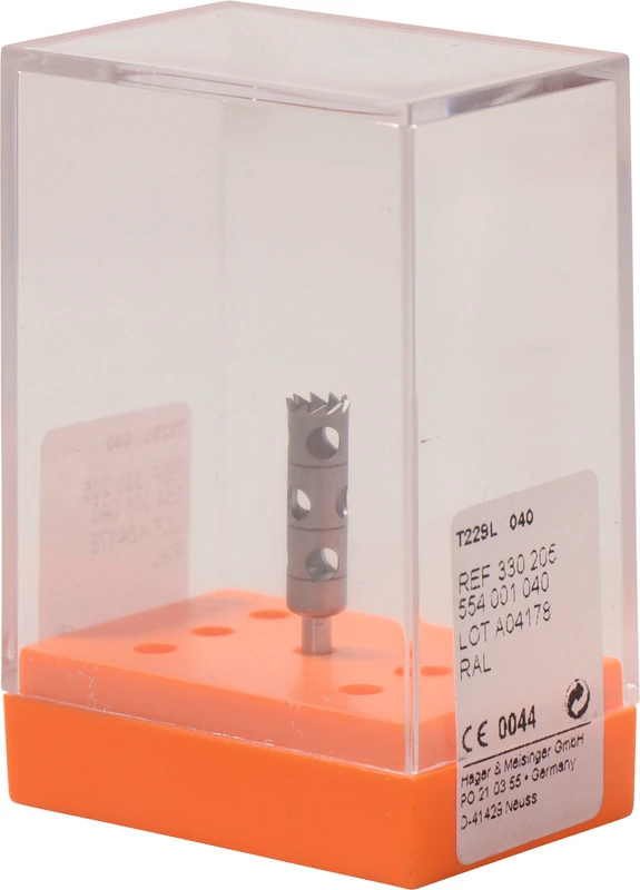 88579 - Bone Management - Stück Instrument Figur T229L , L 14 mm, ISO 040, 205