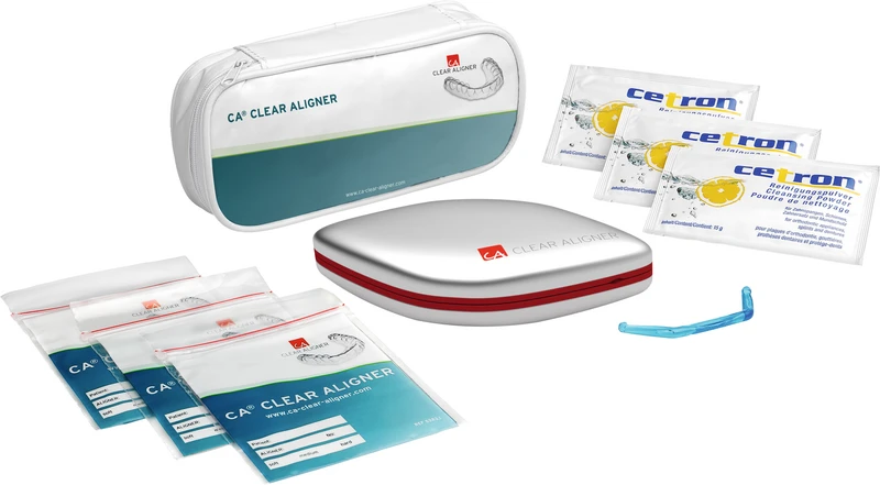 Stück inklusive 1 CA Travel Case, 3 x 15 g CETRON Reinigungspulver, 3 Minigripbeutel, 1 Splint Remover