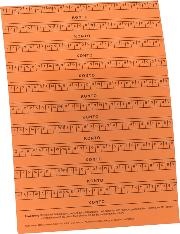 Packung 10 Stück orange