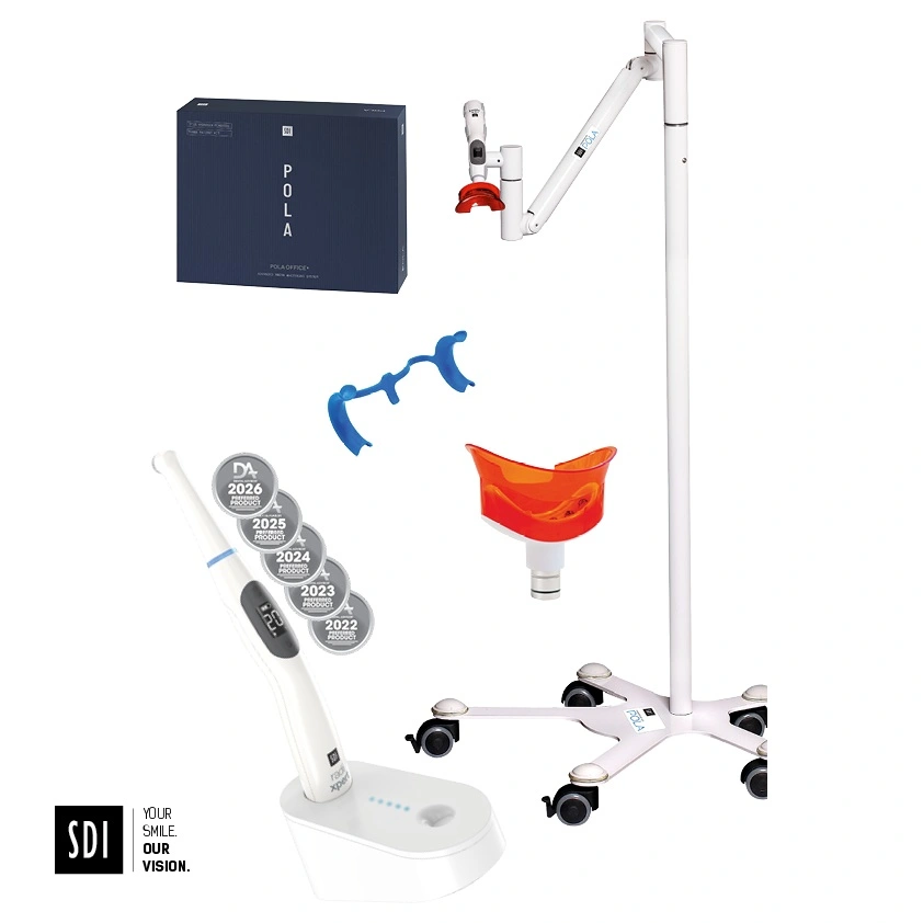 Set 1 Pola Office 37,5% 3 Spritzen Kit, 1 x Radii Xpert LED, Zubehör