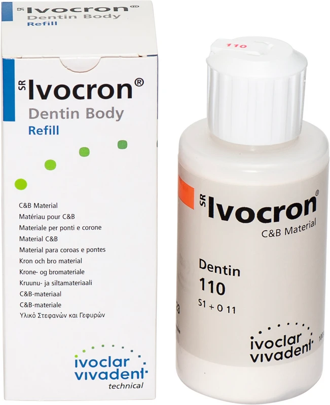 Flasche 100 g Pulver dentin 110/01 Flasche 100 g Pulver dentin 110/01