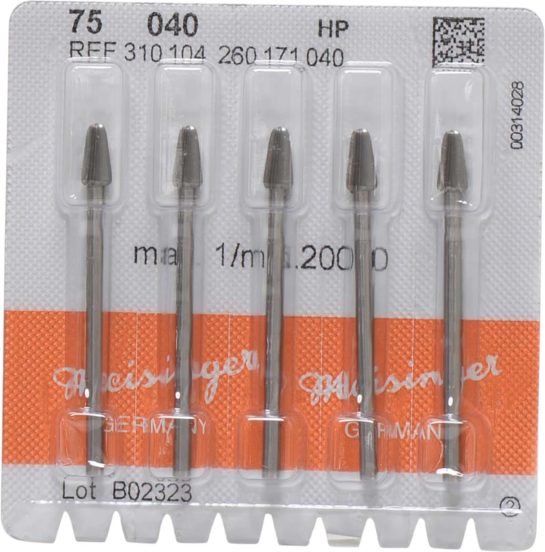 Packung 5 Fräser ISO 040, HP Packung 5 Fräser ISO 040, HP