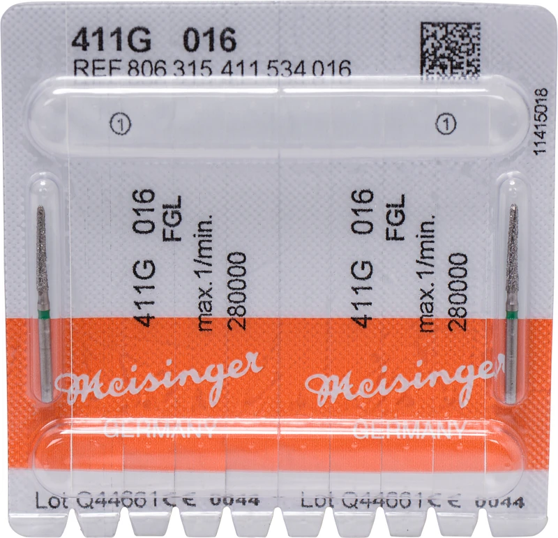 Packung 2 Stück grün grob, FGL, Figur 411, 11 mm, ISO 016 Packung 2 Stück grün grob, FGL, Figur 411, 11 mm, ISO 016