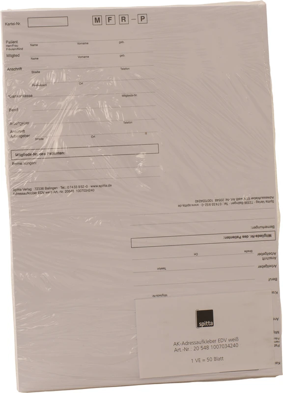 Packung 50 Blatt weiß Packung 50 Blatt weiß