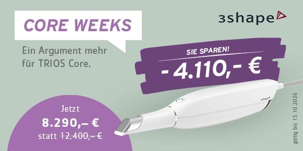 Core Weeks: 3shape Trios Core jetzt zum Sonderpreis! 3shape Trios Core