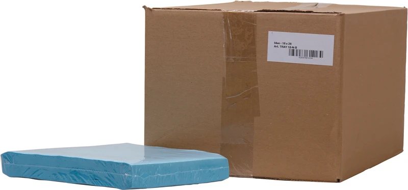 94057 - Dental Tray-Einlagen - Karton 10 x 250 Stück 18 x 28 cm, blau