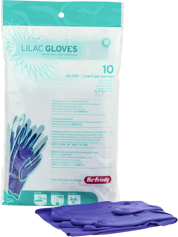 Packung 3 Paar lila, Größe 10