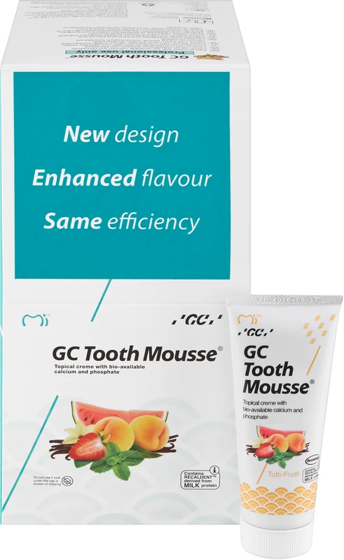 126526 - GC Tooth Mousse™ - Packung 10 x 40 g Tutti-Frutti 126526 - GC Tooth Mousse™ - Packung 10 x 40 g Tutti-Frutti