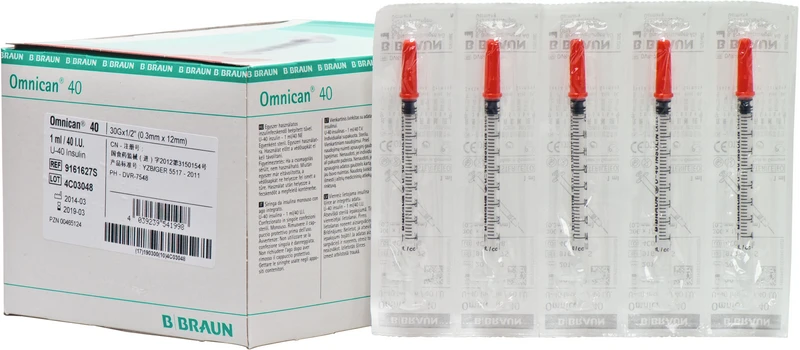 Packung 100 Stück 1 ml, 0,3 x 12 mm