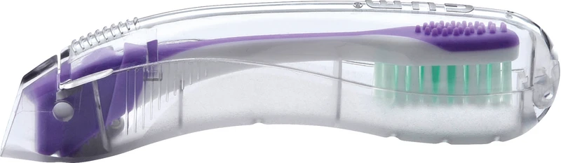 Stück Reisezahnbürste weich, V-Schnitt