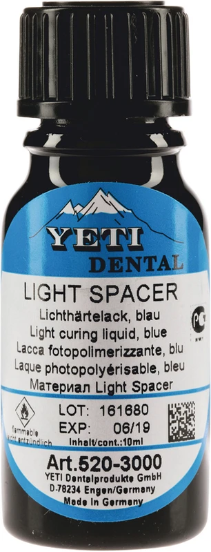 Flasche 10 ml Lichthärtelack blau Flasche 10 ml Lichthärtelack blau