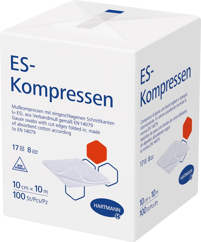 Packung 100 Stück 10 x 10 cm, 8-fach gelegt
