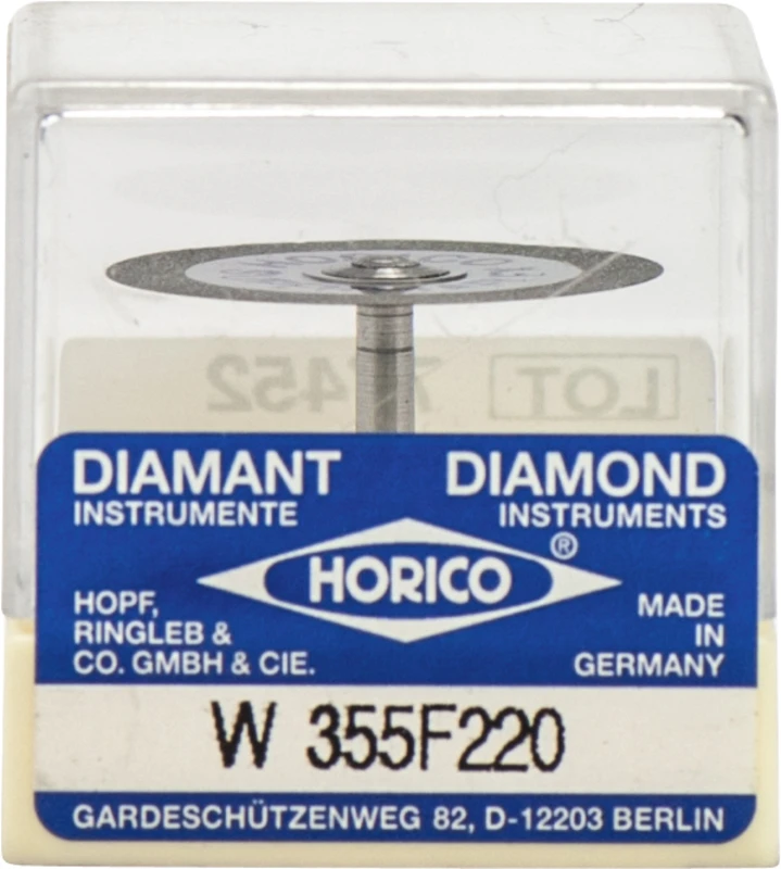 Stück doppelseitig, sehr flexibel, gelb x-fein, RA, Figur 355, 0,3 mm, ISO 220
