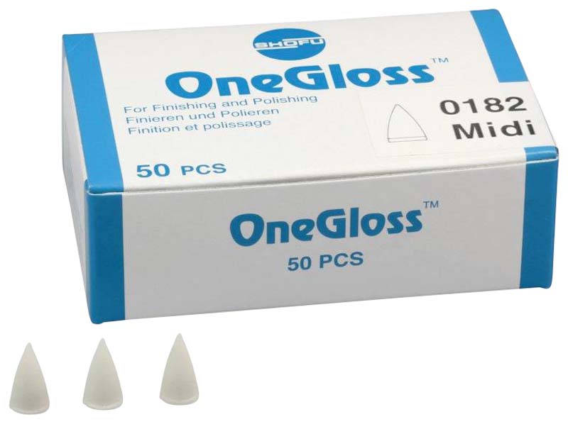 Packung 50 Polierer Midispitze, unmontiert, ISO 060