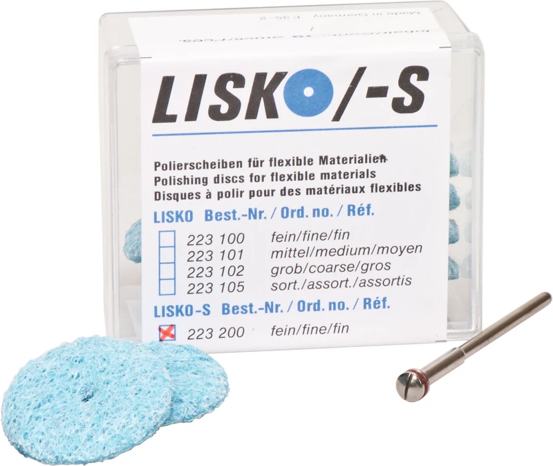 Packung 10 Stück unmontiert, türkis, 4 Stützscheiben, 1 Mandrell