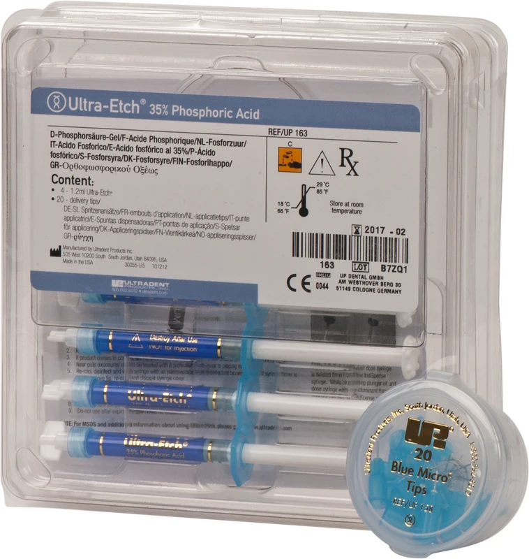 Kit 4 x 1,2 ml Spritze, 20 Blue Micro Tips