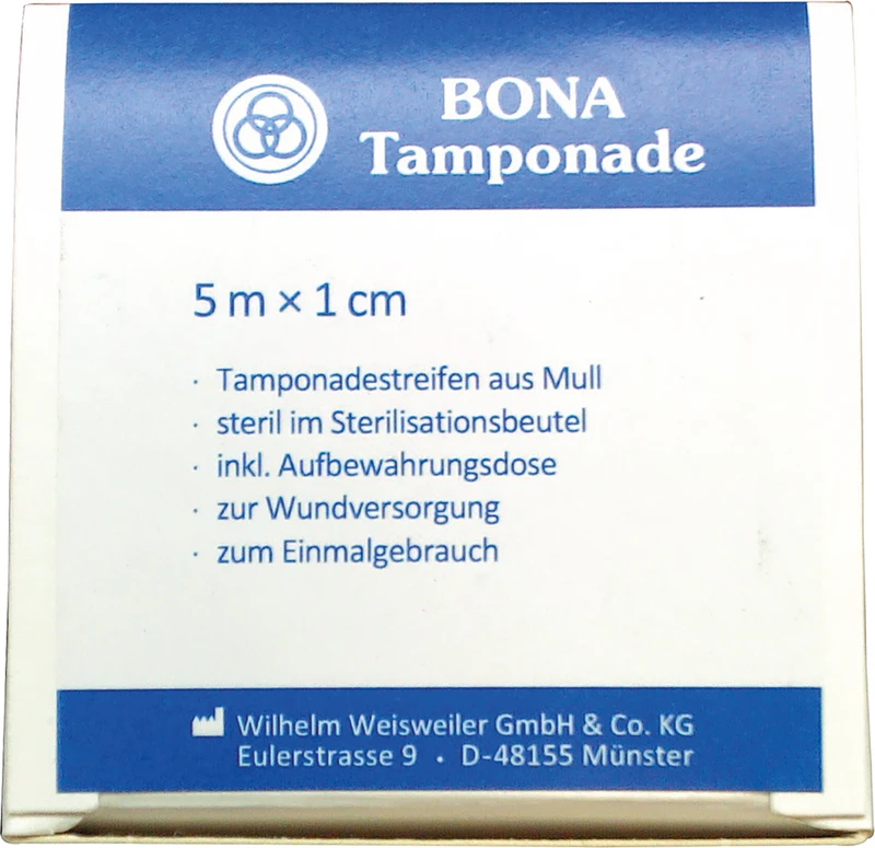 61570 - BONA Tamponade - Packung 5 m Tamponade, 1 cm