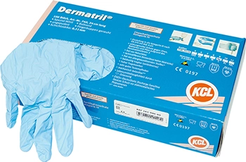 Packung 100 Stück puderfrei, blau, L Packung 100 Stück puderfrei, blau, L