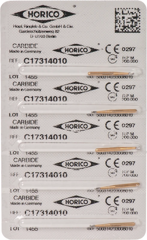 Packung 5 Stück FG, Figur 233, 2,1 mm, ISO 010 Packung 5 Stück FG, Figur 233, 2,1 mm, ISO 010