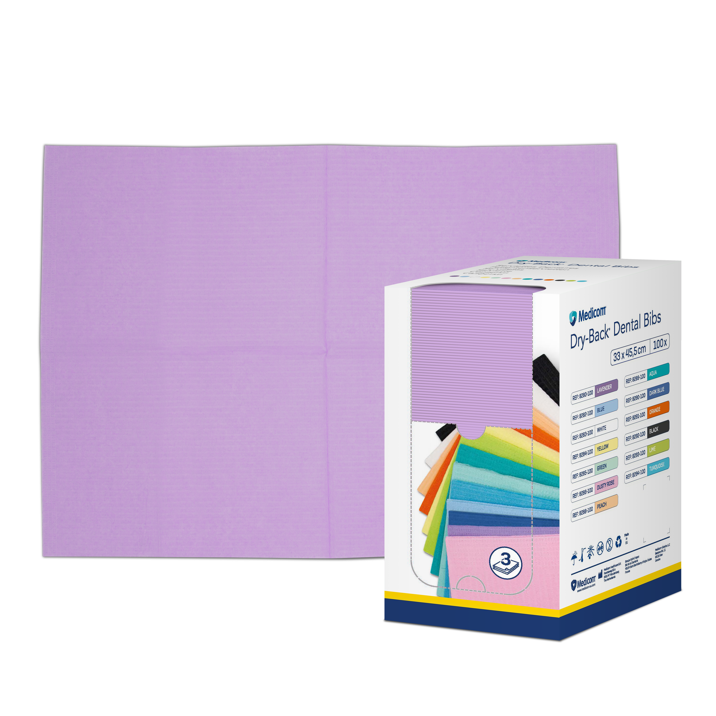 Karton 100 Stück lavendel, 33 x 45,5 cm