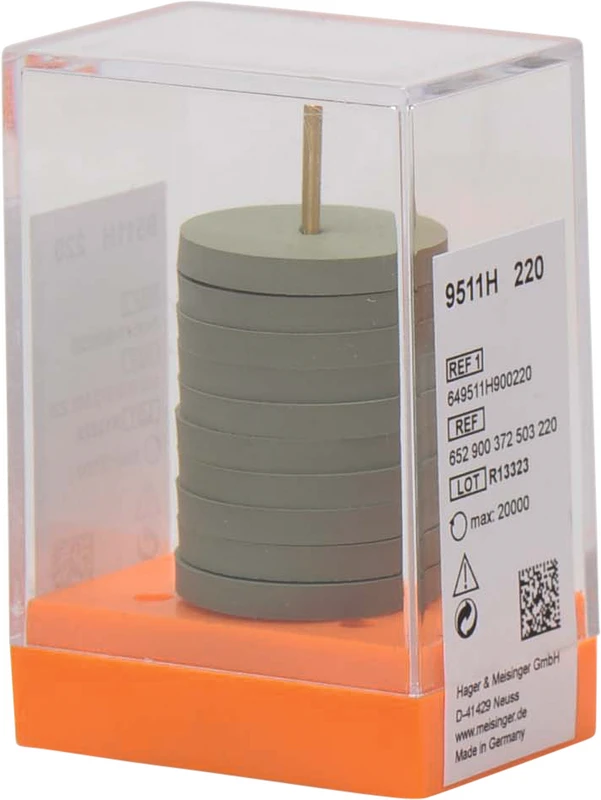 Packung 10 Stück unmontiert, grün fein, Figur 372, 3 mm, ISO 220