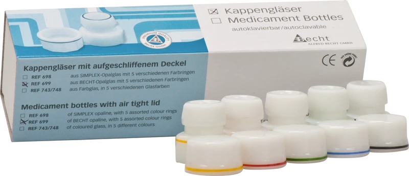 Sortiment 5 Stück sortiert (gelb, grün, rot, blau, schwarz)