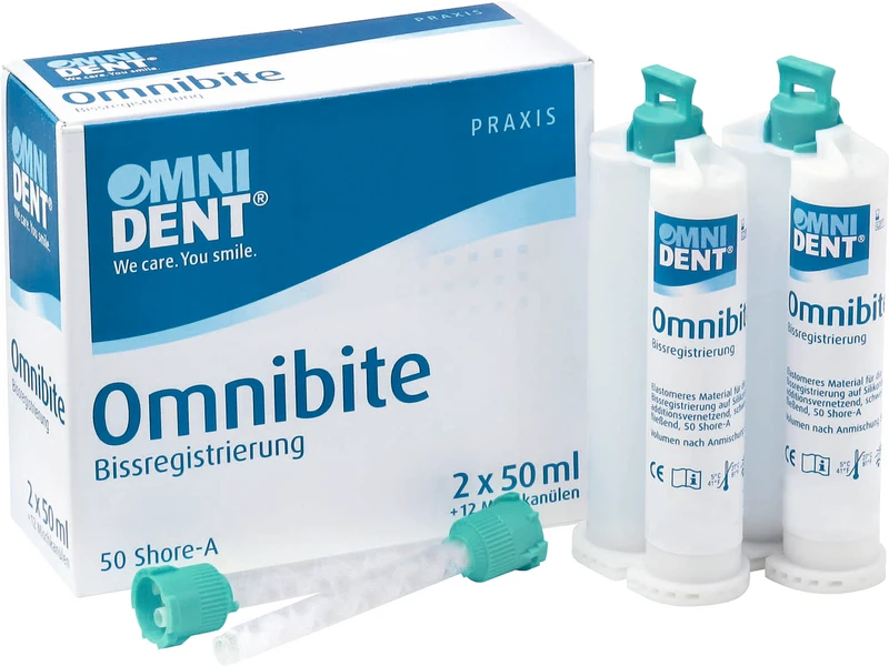 Packung 2 x 50 ml Doppelkartusche, 12 Mischkanülen Packung 2 x 50 ml Doppelkartusche, 12 Mischkanülen