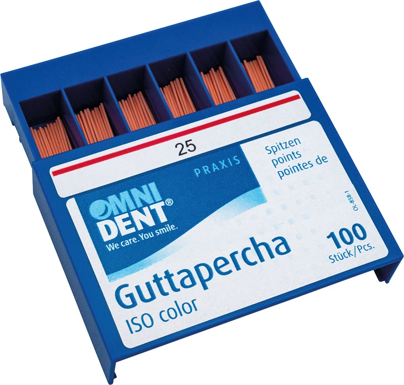 55221 - Guttaperchaspitzen - Packung 100 Stück ISO 025