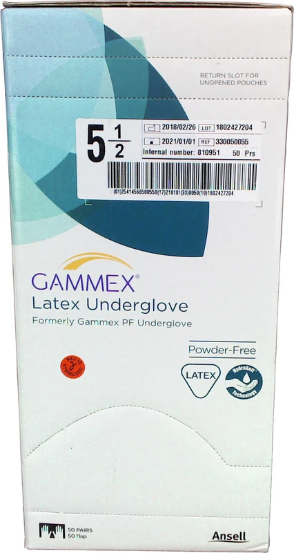 Packung 50 Paar puderfrei, grün, Größe 5,5 Packung 50 Paar puderfrei, grün, Größe 5,5