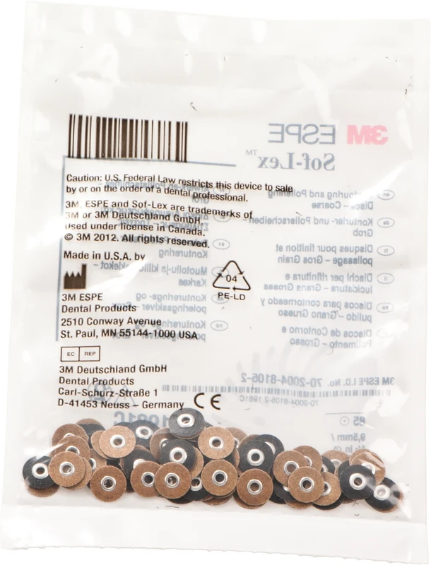 Packung 85 Scheiben Ø 9,5 mm, grob