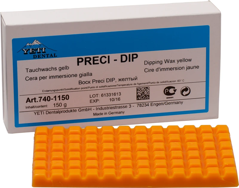 Packung 150 g Tauchwachs gelb Packung 150 g Tauchwachs gelb
