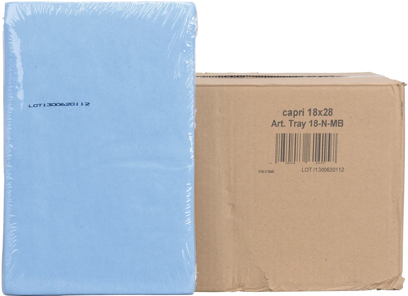 207782 - Dental Tray-Einlagen - Karton 10 x 250 Stück 18 x 28 cm, med blau