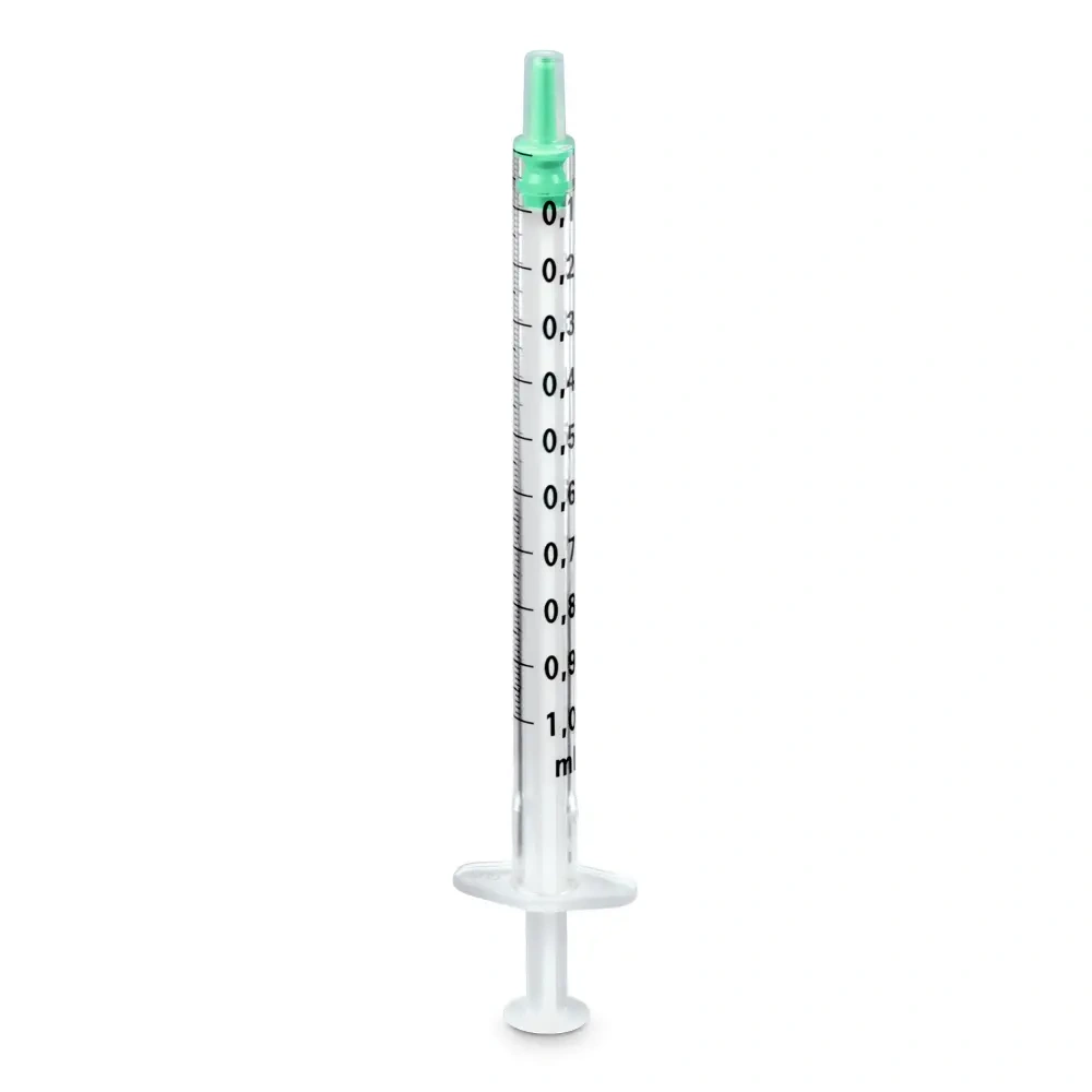 Packung 100 x 1 ml Einmalspritzen ohne Kanüle, mit Luer Ansatz, 3-teilig Packung 100 x 1 ml Einmalspritzen ohne Kanüle, mit Luer Ansatz, 3-teilig