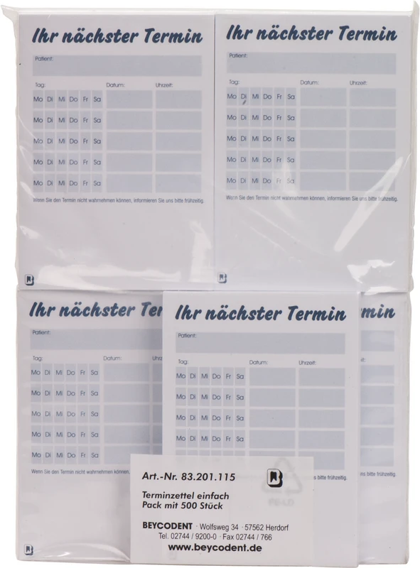 Packung 5 x 100 Blatt