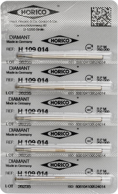 Packung 5 Stück HP, Figur 109, 4 mm, ISO 014 Packung 5 Stück HP, Figur 109, 4 mm, ISO 014