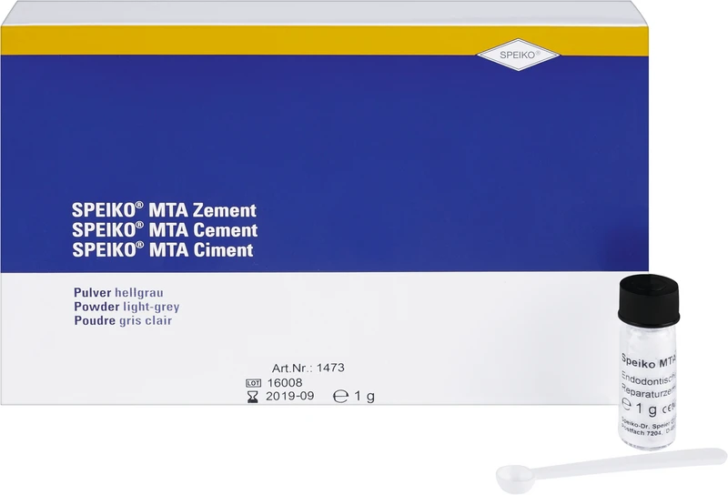 129277 - SPEIKO® MTA Zement - Packung 1 g Pulver hellgrau, 1 Dosierlöffel