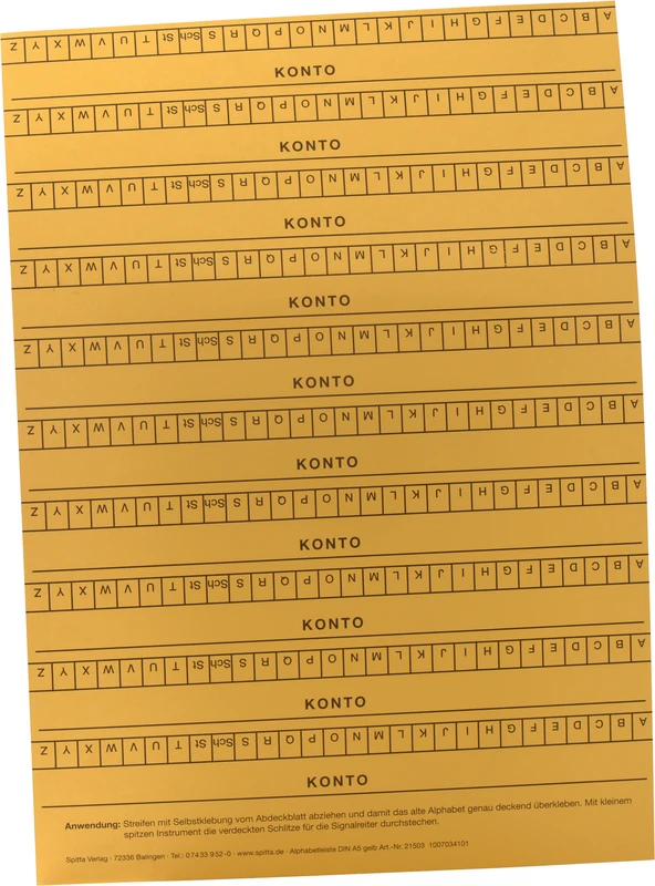 Packung 10 Stück gelb