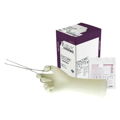 Packung 50 Paar puderfrei, natur, Größe 5,5