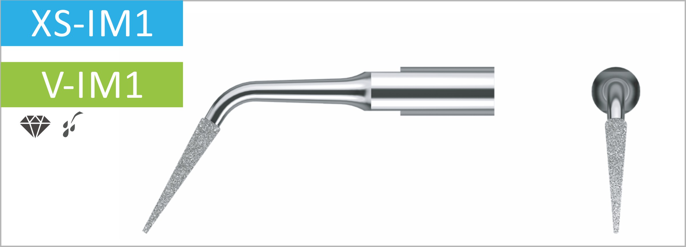  Stück, V-XS-IM1 Knochenperforation. Wird zur Pilotosteotomie im Frontzahnbereich (im Oberkiefer) verwendet. 