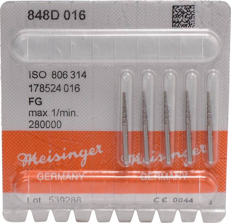 Packung 5 Stück blau mittel, FG, Figur 178, 10 mm, ISO 016 Packung 5 Stück blau mittel, FG, Figur 178, 10 mm, ISO 016