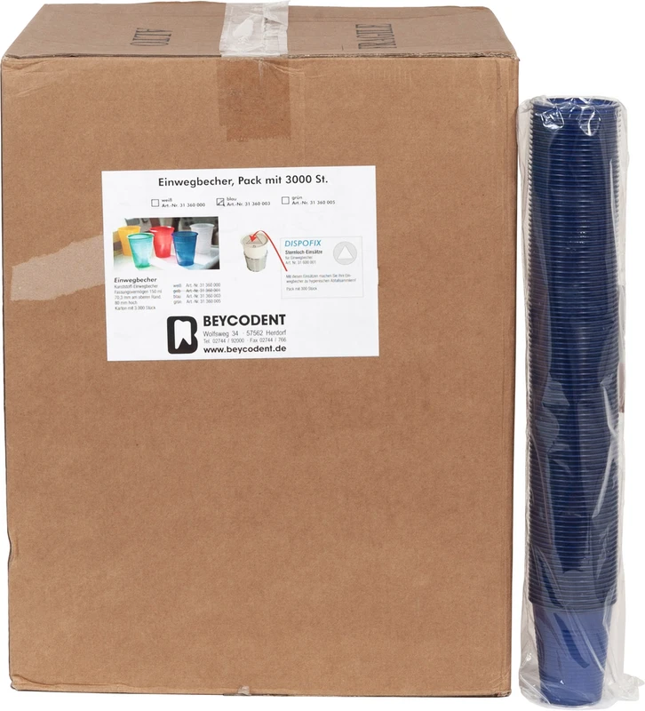 Packung 3.000 Stück blau