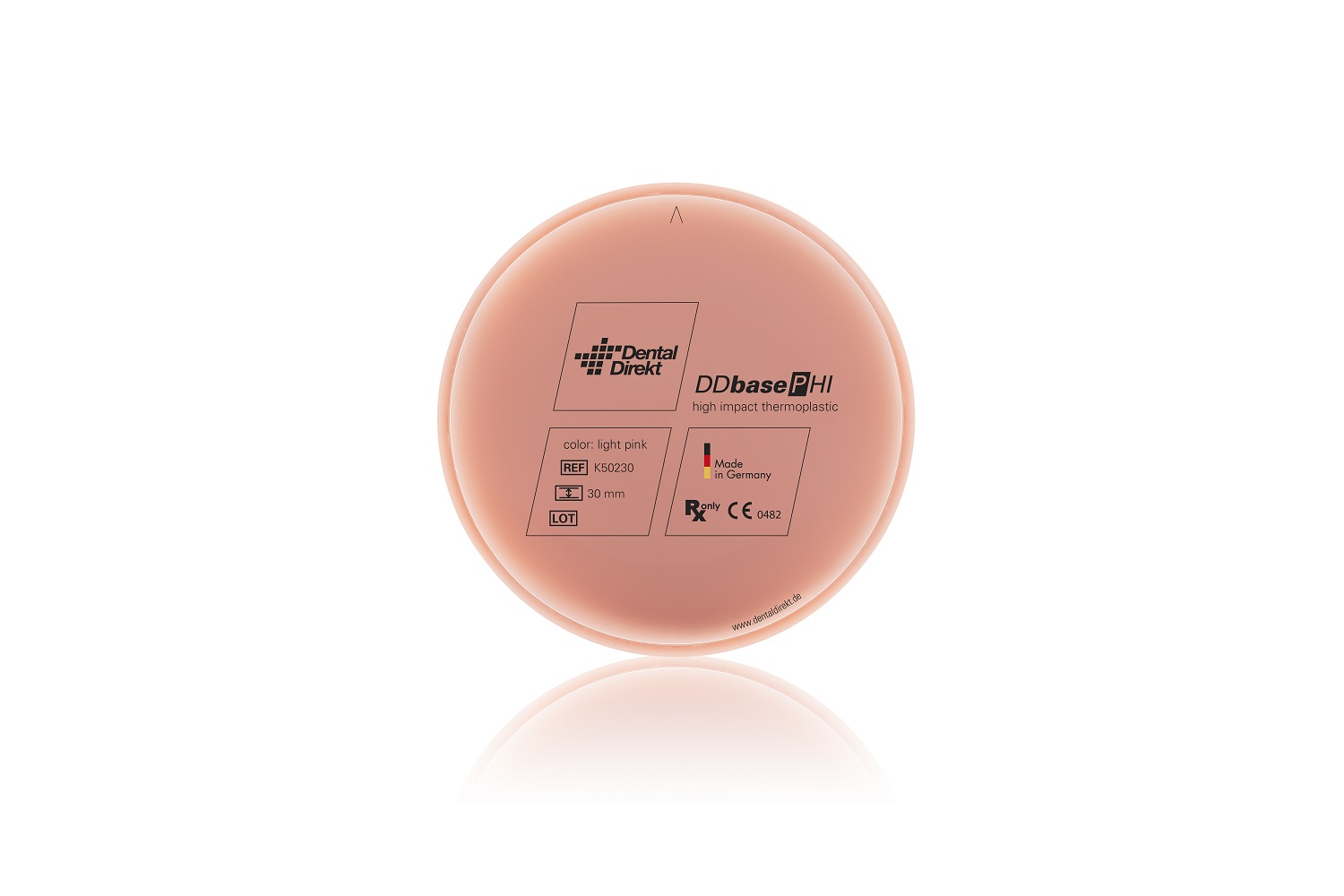Stück, light pink Ø 98,5 mm, H 30 mm Stück, light pink Ø 98,5 mm, H 30 mm