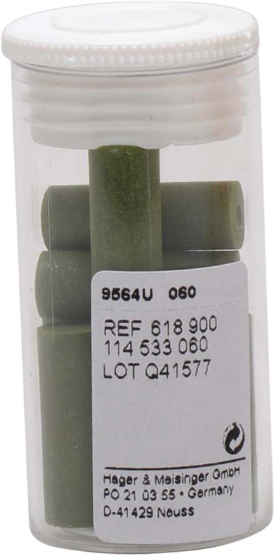 Packung 10 Stück unmontiert, grün grob, Figur 114, 20 mm, ISO 060 Packung 10 Stück unmontiert, grün grob, Figur 114, 20 mm, ISO 060