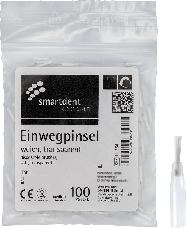 Packung 100 Stück, Haar weiß, weich