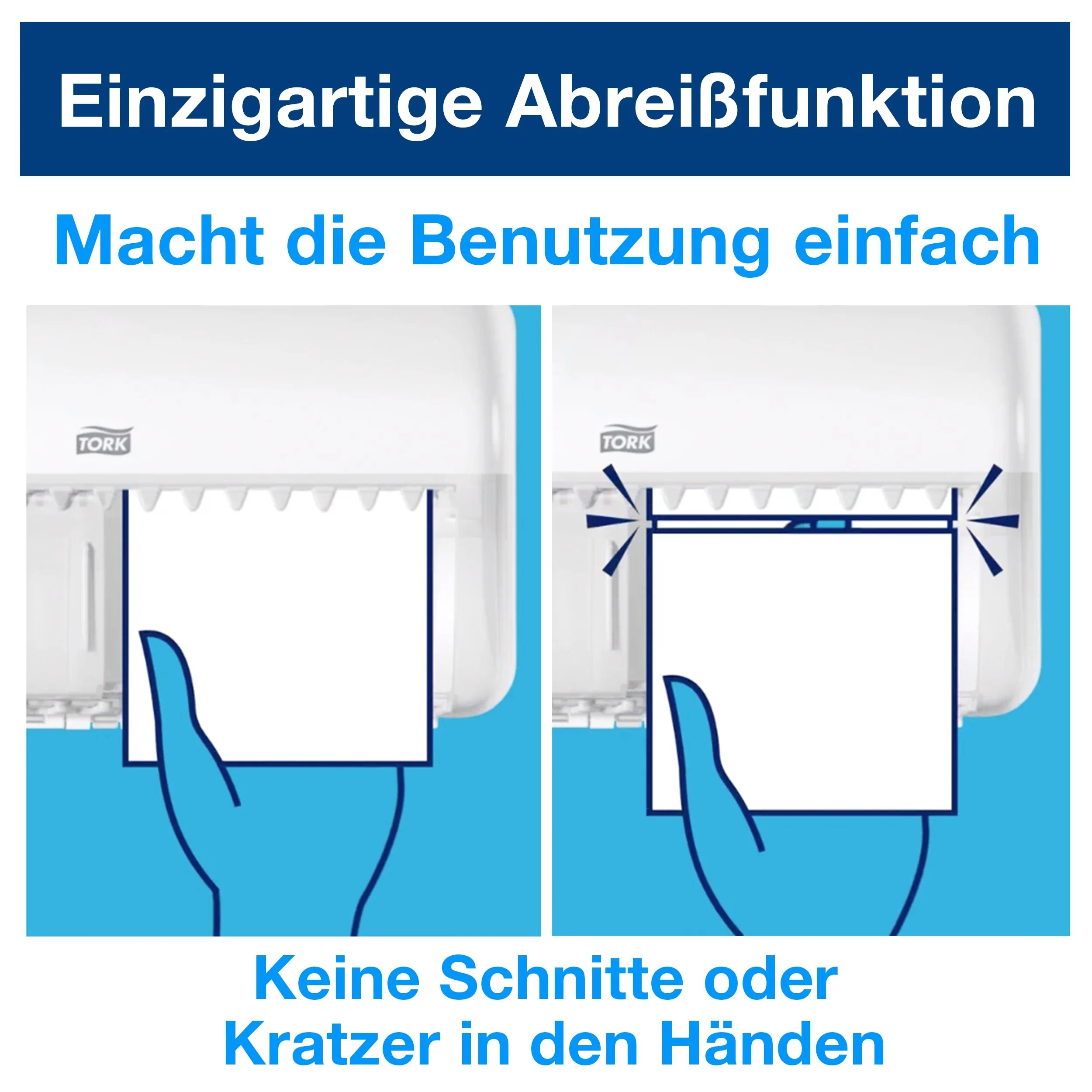 Stück T4, Doppelrolle vertikal, Kunststoff, weiß