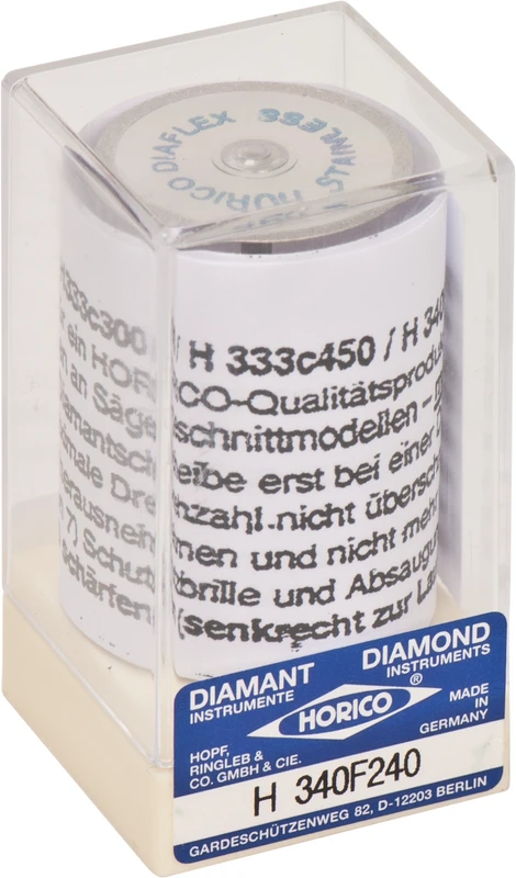Stück doppelseitig, flexibel, gelb extra fein, HP, Figur 340 F, 0,2 mm, ISO 240