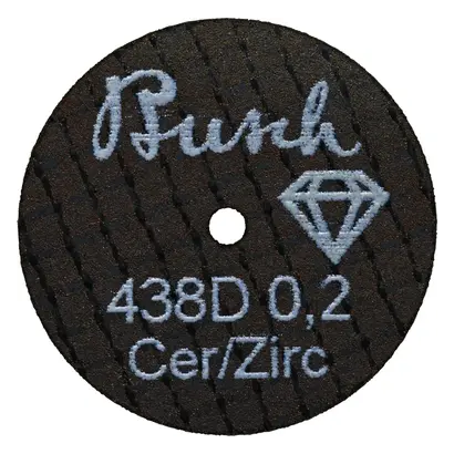 Packung 6 Stück unmontiert, Diamant, Figur 438, 0,2 mm, ISO 200