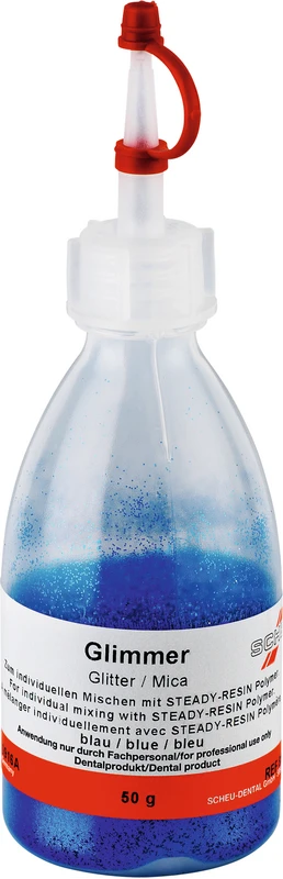 Flasche 50 g blau