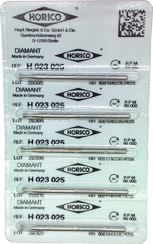 Stück 5 Stück HP, Figur 023, 2 mm, ISO 025 Stück 5 Stück HP, Figur 023, 2 mm, ISO 025