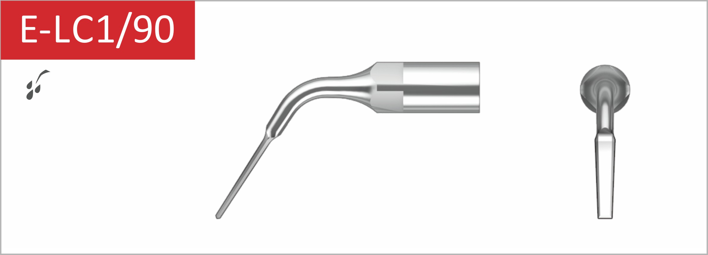 107155601 - Extraktion - Passende Spitzen für EMS® Chirurgie Geräte - Stück, E-LC1/90 Extraktionsskalpell. Zum schneiden von Bändern mit minimalem Trauma beim herausziehen fester Zähne. 